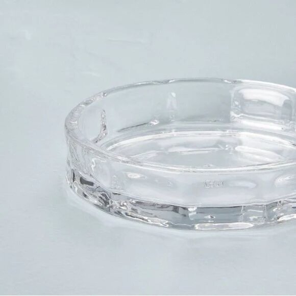 Hearth & Hand Magnolia Sculpted Glass Soap Dish Clear - Picture 3 of 6
